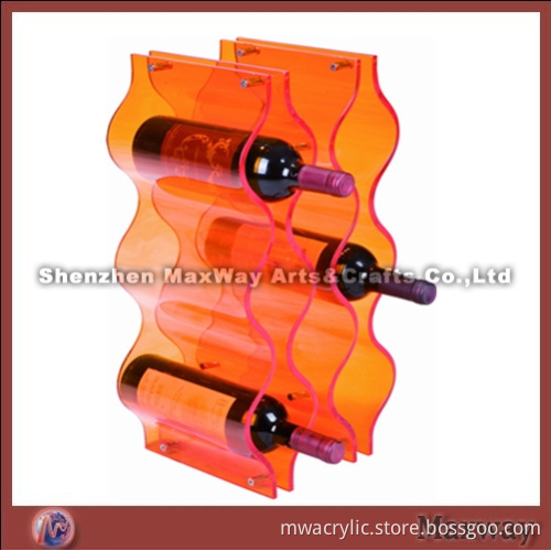 Orange Hot Selling Acrylic/Perspex Champagne Display/Holder